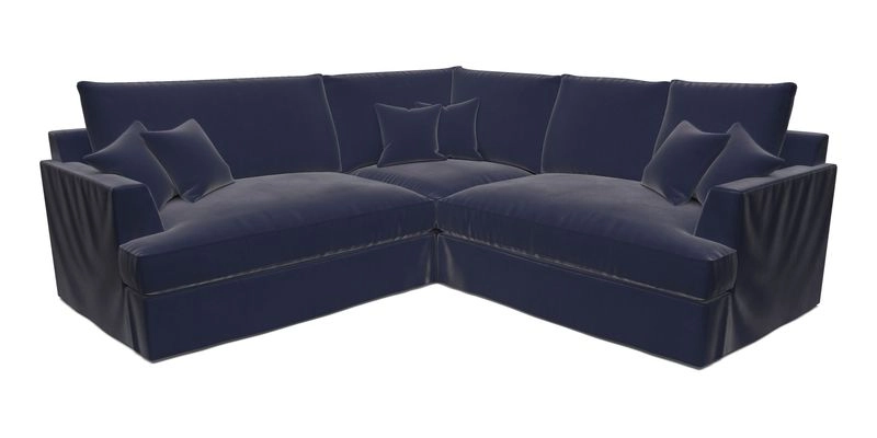 Slingsby Small Fitted Cover Corner Unit LHF & RHF in Two Tone Plain Biscuit.  Loose cover version available