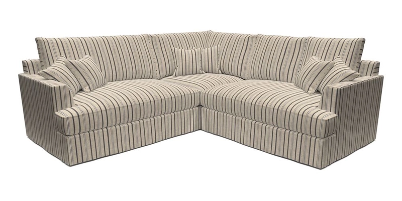 Slingsby Small Fitted Cover Corner Unit LHF & RHF in Two Tone Plain Biscuit.  Loose cover version available