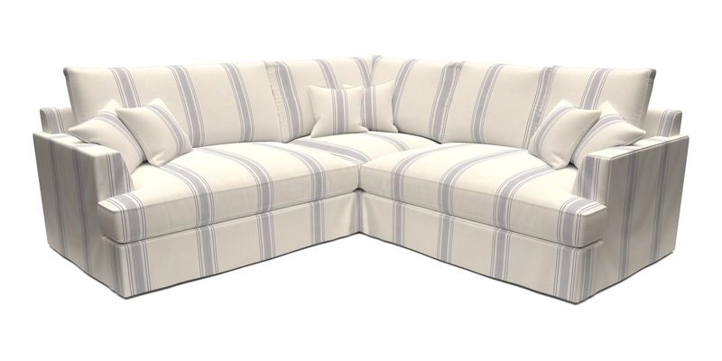 Slingsby Small Fitted Cover Corner Unit LHF & RHF in Two Tone Plain Biscuit.  Loose cover version available