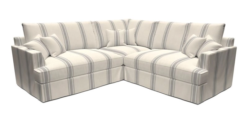 Slingsby Small Fitted Cover Corner Unit LHF & RHF in Two Tone Plain Biscuit.  Loose cover version available