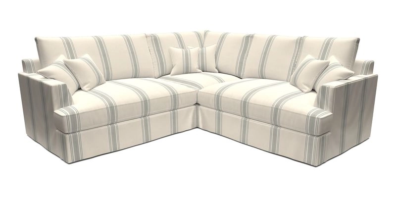 Slingsby Small Fitted Cover Corner Unit LHF & RHF in Two Tone Plain Biscuit.  Loose cover version available