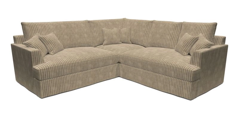 Slingsby Small Fitted Cover Corner Unit LHF & RHF in Two Tone Plain Biscuit.  Loose cover version available