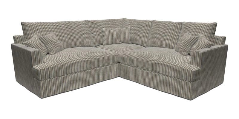 Slingsby Small Fitted Cover Corner Unit LHF & RHF in Two Tone Plain Biscuit.  Loose cover version available