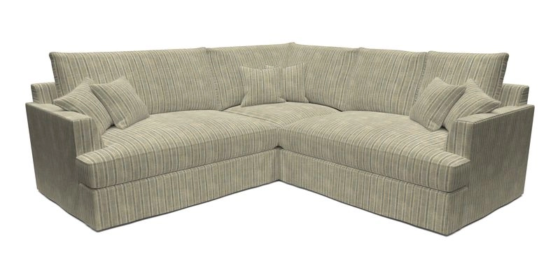 Slingsby Small Fitted Cover Corner Unit LHF & RHF in Two Tone Plain Biscuit.  Loose cover version available