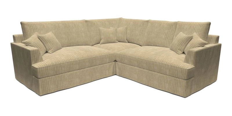 Slingsby Small Fitted Cover Corner Unit LHF & RHF in Two Tone Plain Biscuit.  Loose cover version available