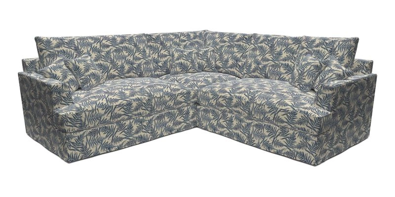 Slingsby Small Fitted Cover Corner Unit LHF & RHF in Two Tone Plain Biscuit.  Loose cover version available