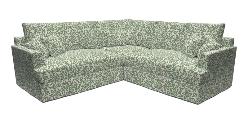 Slingsby Small Fitted Cover Corner Unit LHF & RHF in Two Tone Plain Biscuit.  Loose cover version available