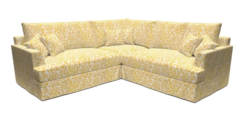 Slingsby Small Fitted Cover Corner Unit LHF & RHF in Two Tone Plain Biscuit.  Loose cover version available