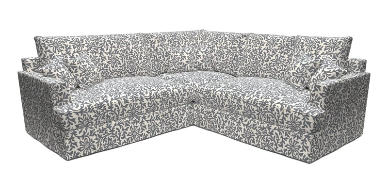 Slingsby Small Fitted Cover Corner Unit LHF & RHF in Two Tone Plain Biscuit.  Loose cover version available