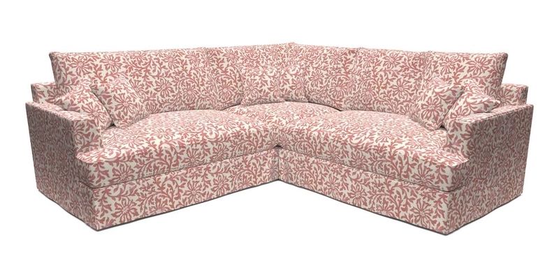 Slingsby Small Fitted Cover Corner Unit LHF & RHF in Two Tone Plain Biscuit.  Loose cover version available