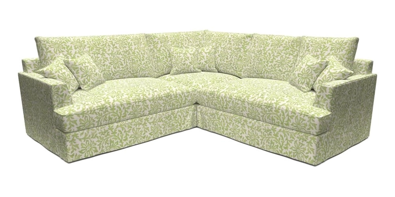 Slingsby Small Fitted Cover Corner Unit LHF & RHF in Two Tone Plain Biscuit.  Loose cover version available