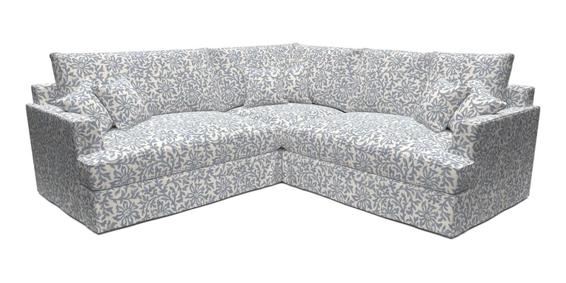 Slingsby Small Fitted Cover Corner Unit LHF & RHF in Two Tone Plain Biscuit.  Loose cover version available