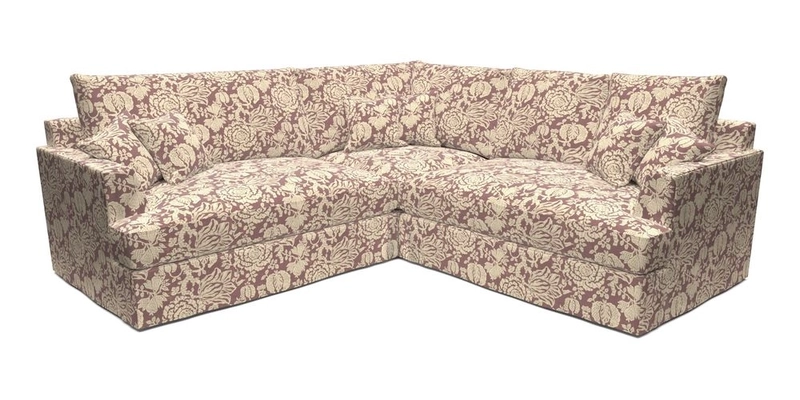 Slingsby Small Fitted Cover Corner Unit LHF & RHF in Two Tone Plain Biscuit.  Loose cover version available