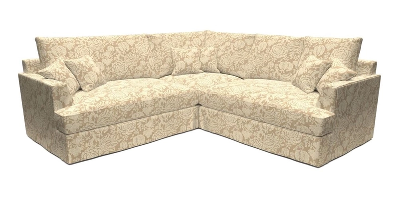 Slingsby Small Fitted Cover Corner Unit LHF & RHF in Two Tone Plain Biscuit.  Loose cover version available