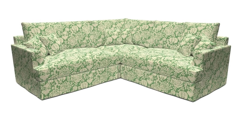 Slingsby Small Fitted Cover Corner Unit LHF & RHF in Two Tone Plain Biscuit.  Loose cover version available