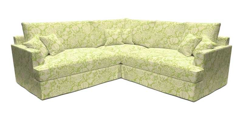 Slingsby Small Fitted Cover Corner Unit LHF & RHF in Two Tone Plain Biscuit.  Loose cover version available