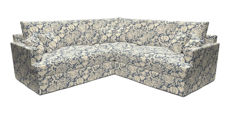 Slingsby Small Fitted Cover Corner Unit LHF & RHF in Two Tone Plain Biscuit.  Loose cover version available