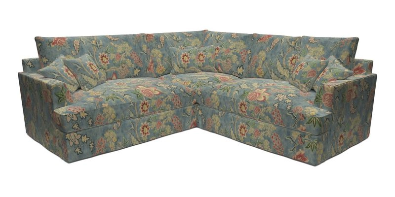 Slingsby Small Fitted Cover Corner Unit LHF & RHF in Two Tone Plain Biscuit.  Loose cover version available