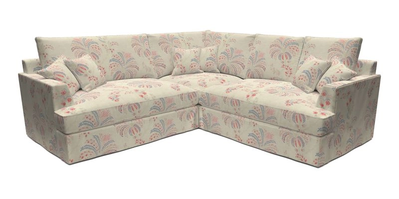 Slingsby Small Fitted Cover Corner Unit LHF & RHF in Two Tone Plain Biscuit.  Loose cover version available