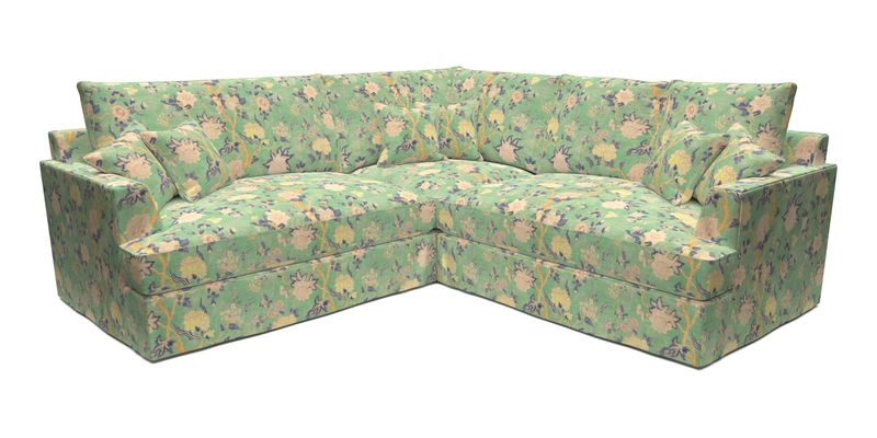 Slingsby Small Fitted Cover Corner Unit LHF & RHF in Two Tone Plain Biscuit.  Loose cover version available