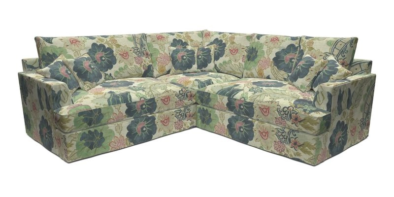 Slingsby Small Fitted Cover Corner Unit LHF & RHF in Two Tone Plain Biscuit.  Loose cover version available