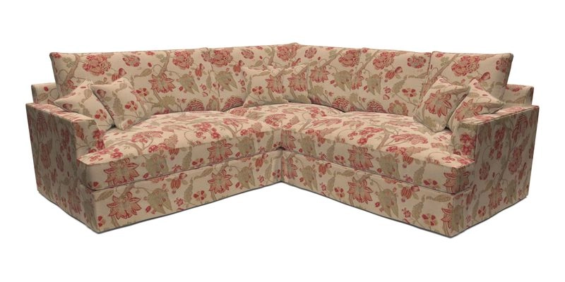 Slingsby Small Fitted Cover Corner Unit LHF & RHF in Two Tone Plain Biscuit.  Loose cover version available