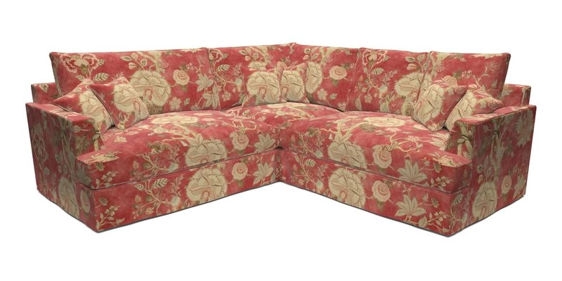 Slingsby Small Fitted Cover Corner Unit LHF & RHF in Two Tone Plain Biscuit.  Loose cover version available