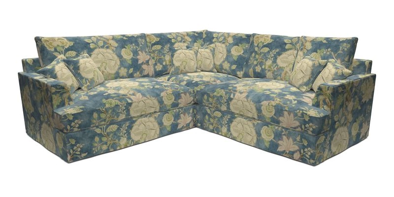 Slingsby Small Fitted Cover Corner Unit LHF & RHF in Two Tone Plain Biscuit.  Loose cover version available