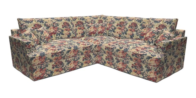 Slingsby Small Fitted Cover Corner Unit LHF & RHF in Two Tone Plain Biscuit.  Loose cover version available