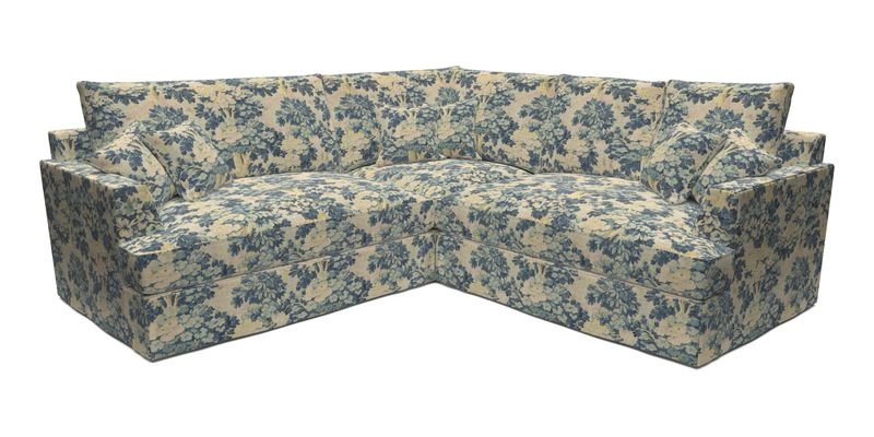 Slingsby Small Fitted Cover Corner Unit LHF & RHF in Two Tone Plain Biscuit.  Loose cover version available