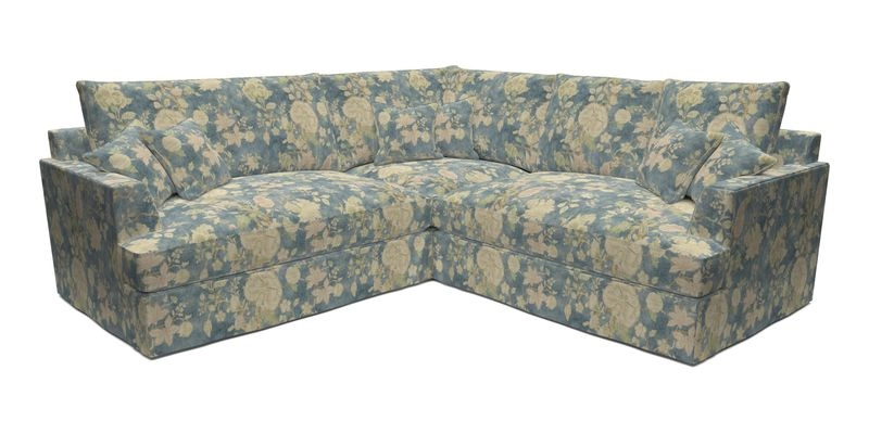 Slingsby Small Fitted Cover Corner Unit LHF & RHF in Two Tone Plain Biscuit.  Loose cover version available