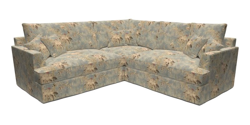 Slingsby Small Fitted Cover Corner Unit LHF & RHF in Two Tone Plain Biscuit.  Loose cover version available