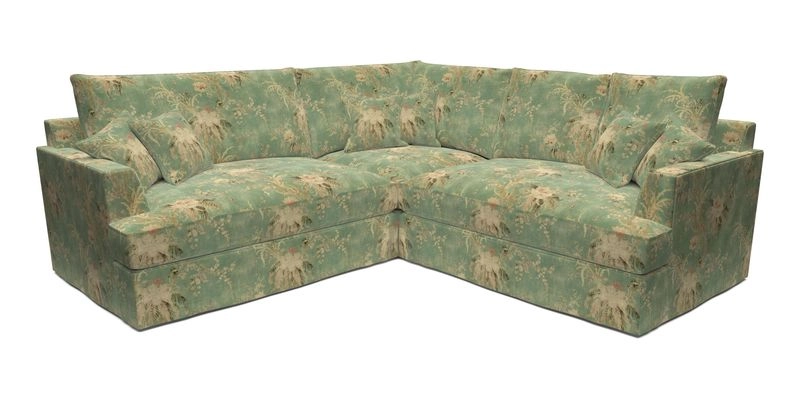 Slingsby Small Fitted Cover Corner Unit LHF & RHF in Two Tone Plain Biscuit.  Loose cover version available