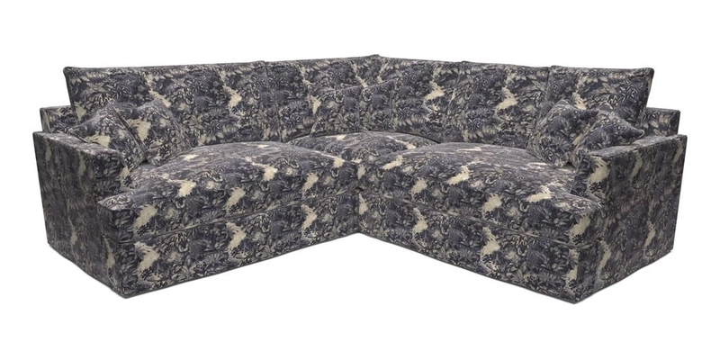 Slingsby Small Fitted Cover Corner Unit LHF & RHF in Two Tone Plain Biscuit.  Loose cover version available