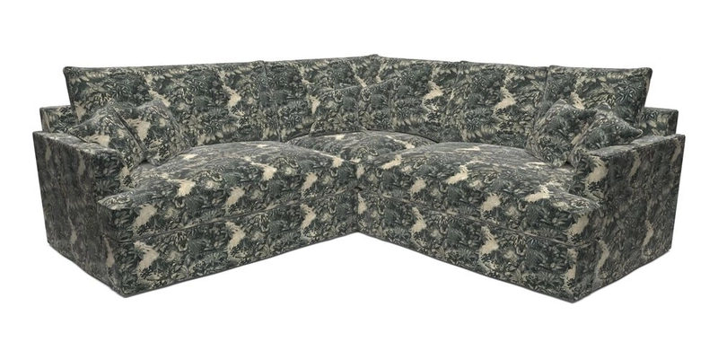 Slingsby Small Fitted Cover Corner Unit LHF & RHF in Two Tone Plain Biscuit.  Loose cover version available