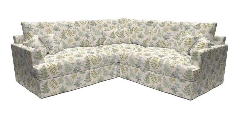 Slingsby Small Fitted Cover Corner Unit LHF & RHF in Two Tone Plain Biscuit.  Loose cover version available