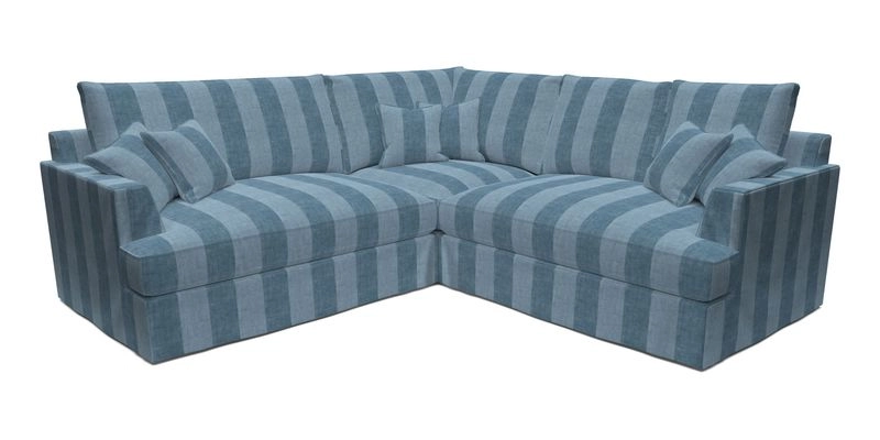 Slingsby Small Fitted Cover Corner Unit LHF & RHF in Two Tone Plain Biscuit.  Loose cover version available