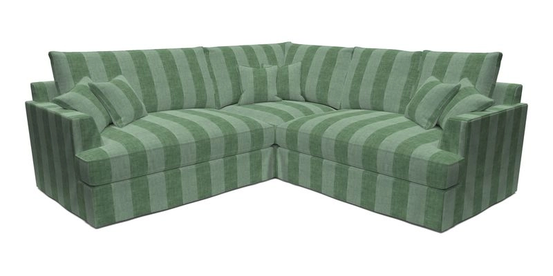 Slingsby Small Fitted Cover Corner Unit LHF & RHF in Two Tone Plain Biscuit.  Loose cover version available