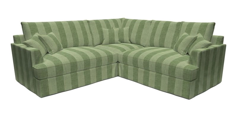 Slingsby Small Fitted Cover Corner Unit LHF & RHF in Two Tone Plain Biscuit.  Loose cover version available