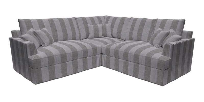 Slingsby Small Fitted Cover Corner Unit LHF & RHF in Two Tone Plain Biscuit.  Loose cover version available