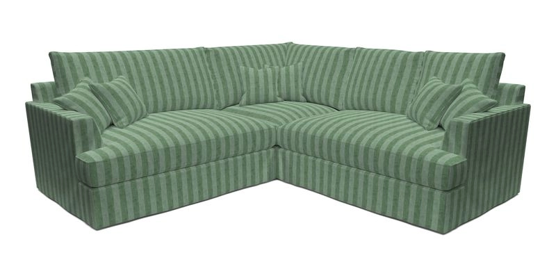 Slingsby Small Fitted Cover Corner Unit LHF & RHF in Two Tone Plain Biscuit.  Loose cover version available