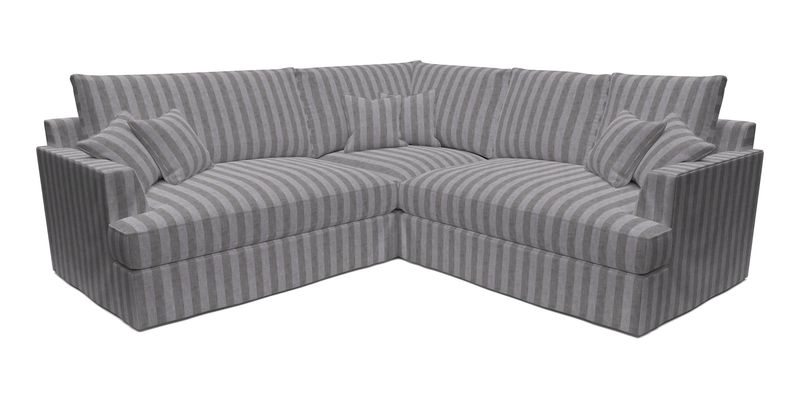 Slingsby Small Fitted Cover Corner Unit LHF & RHF in Two Tone Plain Biscuit.  Loose cover version available