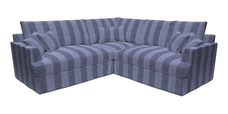 Slingsby Small Fitted Cover Corner Unit LHF & RHF in Two Tone Plain Biscuit.  Loose cover version available