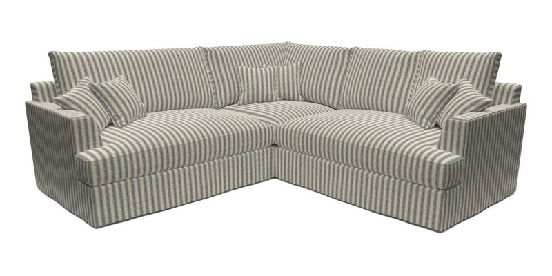 Slingsby Small Fitted Cover Corner Unit LHF & RHF in Two Tone Plain Biscuit.  Loose cover version available