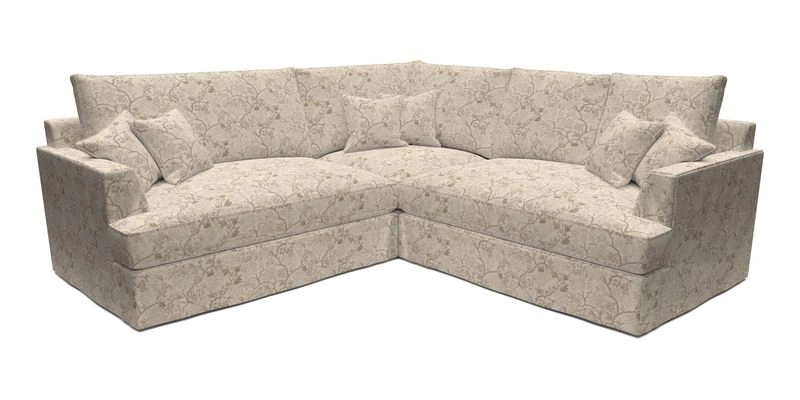 Slingsby Small Fitted Cover Corner Unit LHF & RHF in Two Tone Plain Biscuit.  Loose cover version available