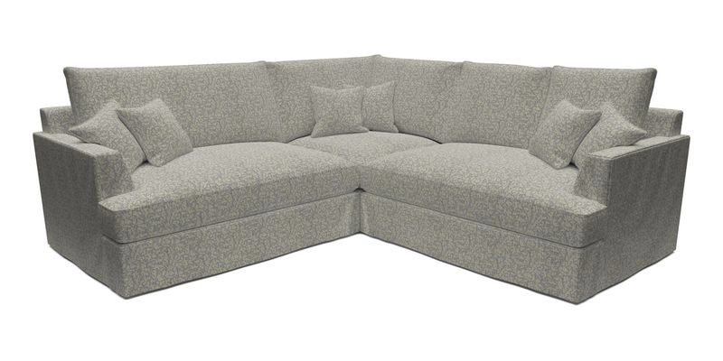 Slingsby Small Fitted Cover Corner Unit LHF & RHF in Two Tone Plain Biscuit.  Loose cover version available