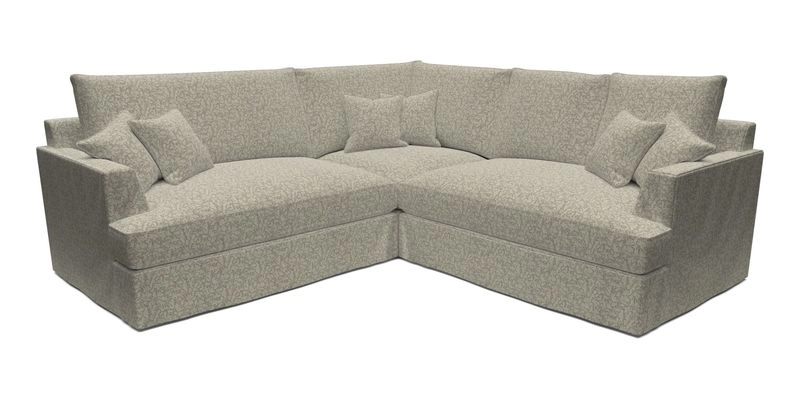 Slingsby Small Fitted Cover Corner Unit LHF & RHF in Two Tone Plain Biscuit.  Loose cover version available