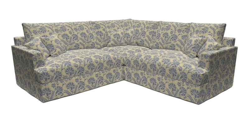 Slingsby Small Fitted Cover Corner Unit LHF & RHF in Two Tone Plain Biscuit.  Loose cover version available