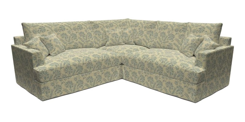 Slingsby Small Fitted Cover Corner Unit LHF & RHF in Two Tone Plain Biscuit.  Loose cover version available