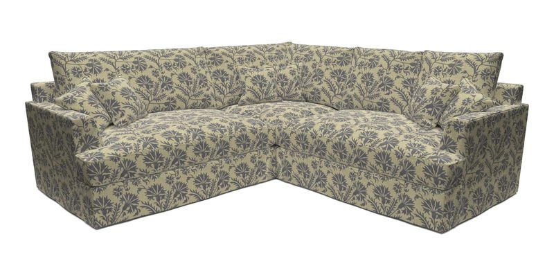 Slingsby Small Fitted Cover Corner Unit LHF & RHF in Two Tone Plain Biscuit.  Loose cover version available